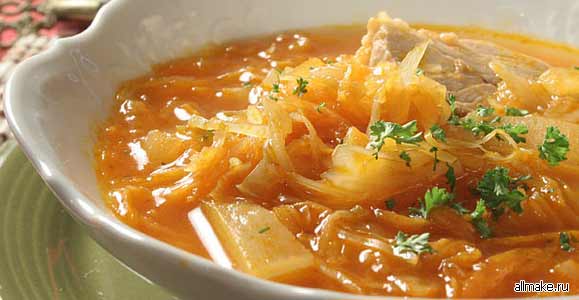 Квашеная капуста, рецепт (щи, тушеная квашеная капуста)