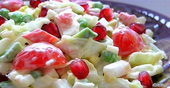 Как приготовить салат из крабовых палочек
