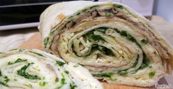 Как приготовить рулет из лаваша, рецепт