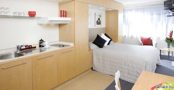 Дизайн однокомнатной квартиры (35, 40 м²)