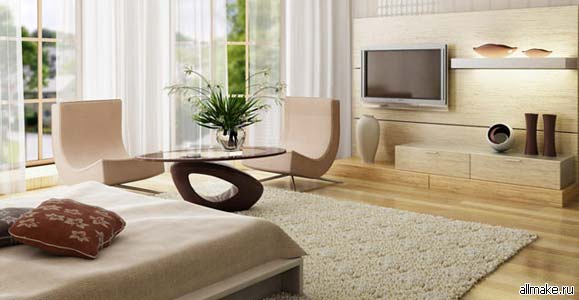 Дизайн однокомнатной квартиры (35, 40 м²)